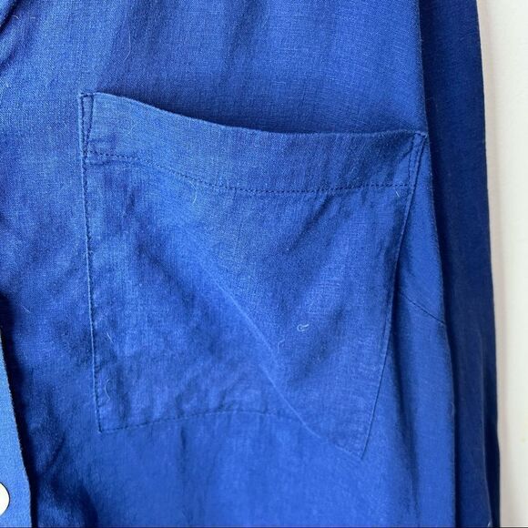 Pennington’s Blue Linen Shirt Size 1x - Picture 5 of 11